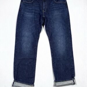 Men's Dark Blue Relaxed Fit Jeans